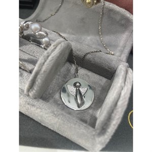 ME & MY ANGEL 2-I-1 halskæde i sølv fra Mads Z 2120031